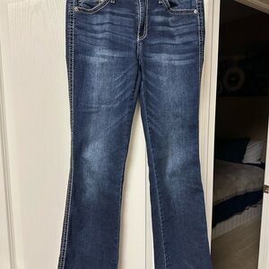 Indigo Dark Blue Flare Women's Jeans